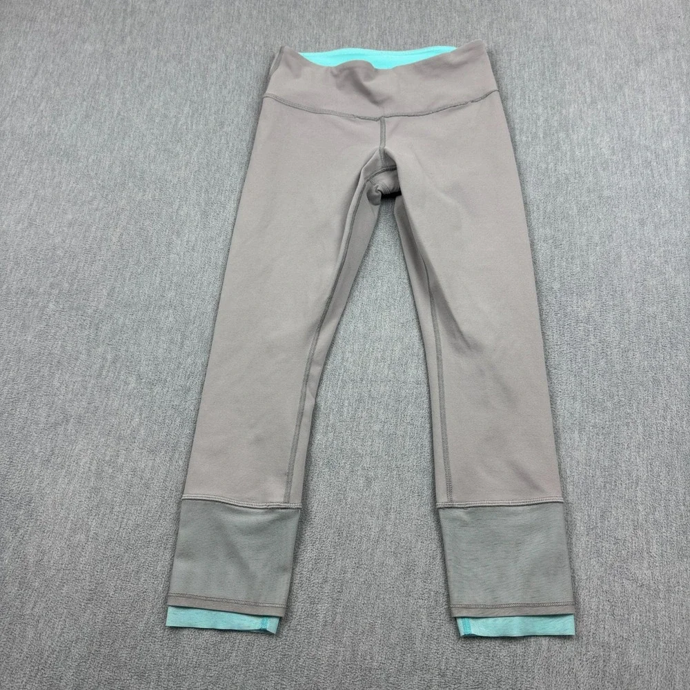 Lululemon Leggings Womens 4‎ Gray Find Your Flow Cropped 23